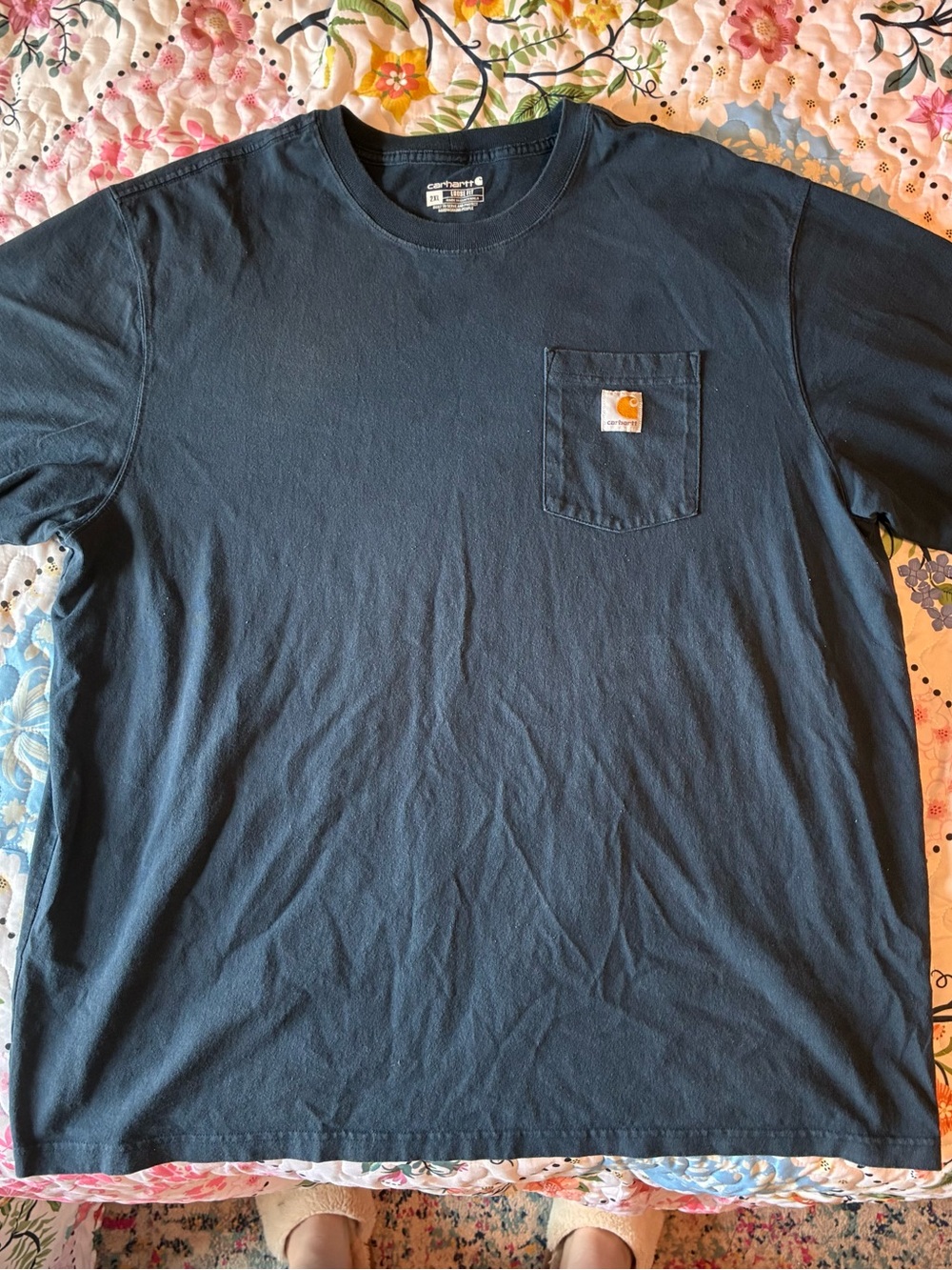 Carhartt Men's Dark Navy Pocket T-Shirt